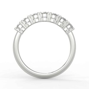 3/4ct 7 stone round diamond anniversary band
