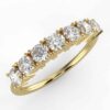 3/4ct 7 stone round diamond anniversary band