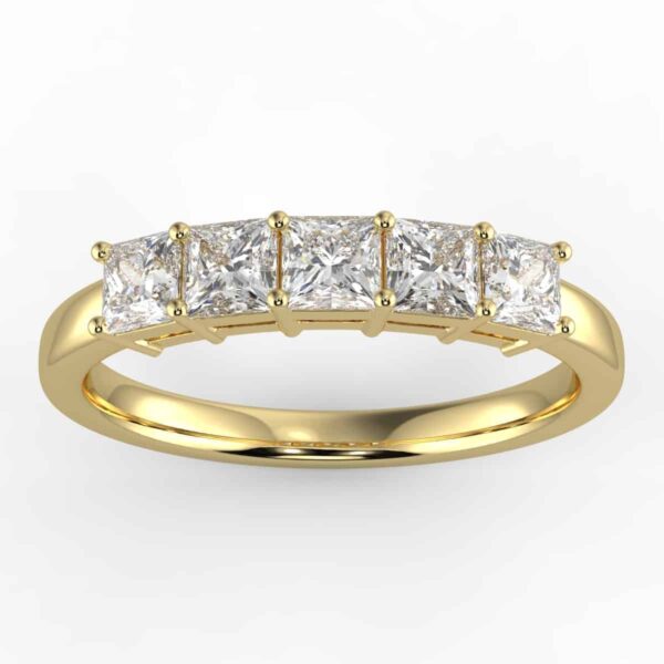 princess diamond anniversary ring