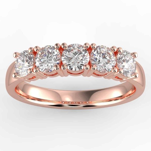 3/4 carat diamond anniversary ring in your choice of metal.