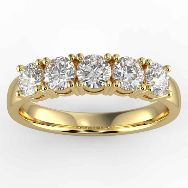 3/4 carat diamond anniversary ring in your choice of metal.