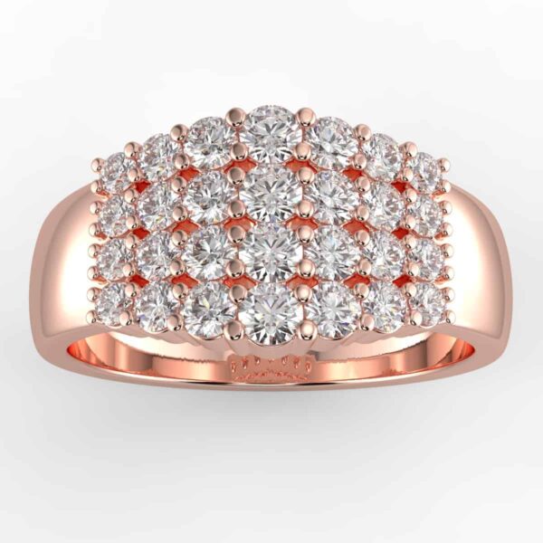1ct diamond 4 row anniversary ring