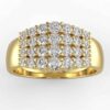1ct diamond 4 row anniversary ring