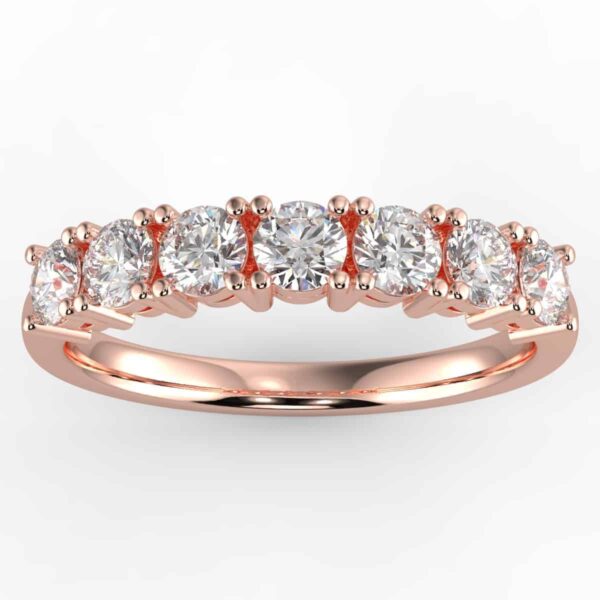 1 3/5ct 7 stone round diamond anniversary ring