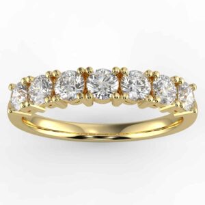 1 3/5ct 7 stone round diamond anniversary ring