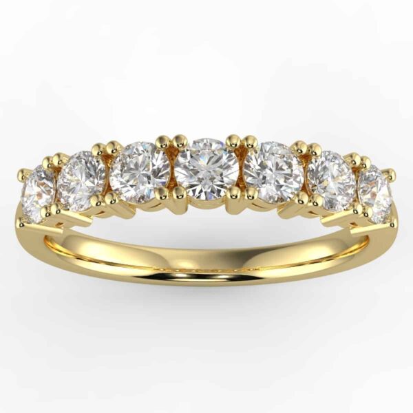 1 3/5ct 7 stone round diamond anniversary ring