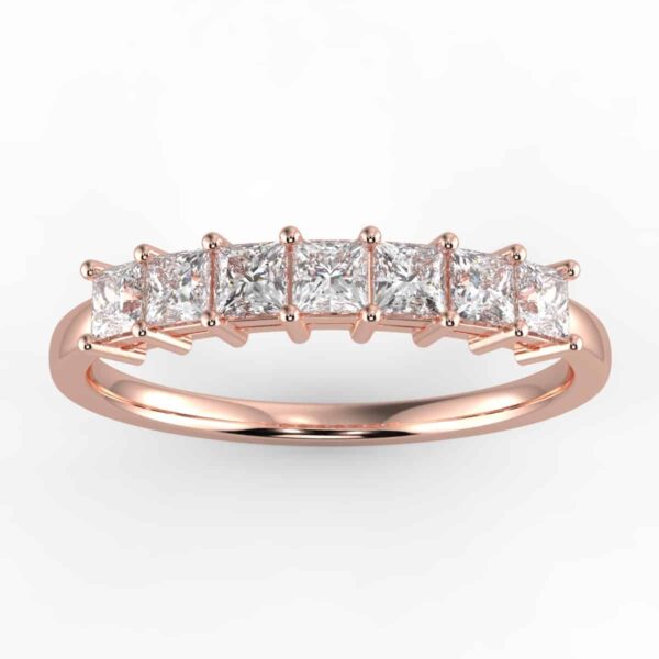 1ct princess diamond 7 stone anniversary band