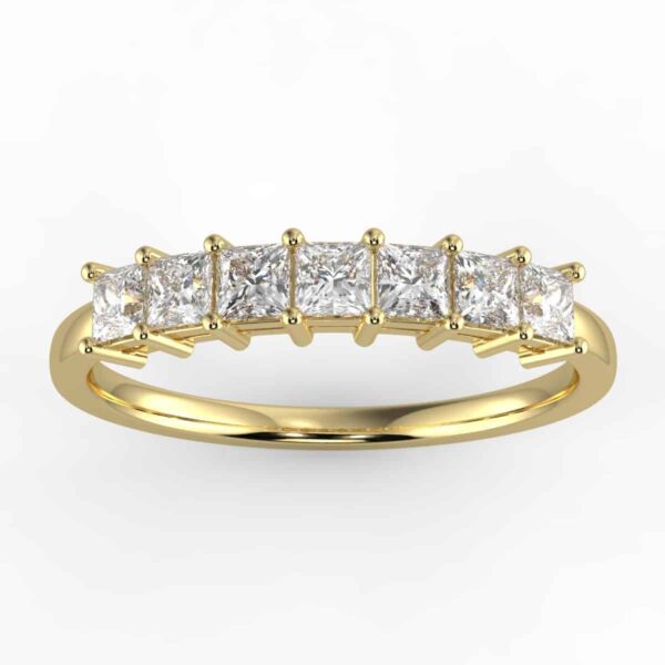 1ct princess diamond 7 stone anniversary band