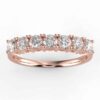 2ct 7 stone diamond anniversary band in 14k