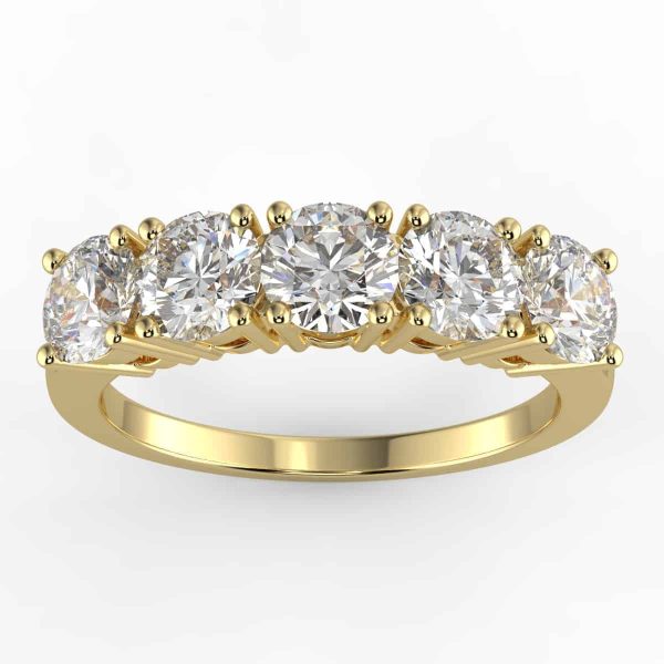 1 5/8 carat diamond anniversary ring in your choice of metal.