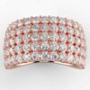 2ct diamond 5 row anniversary ring