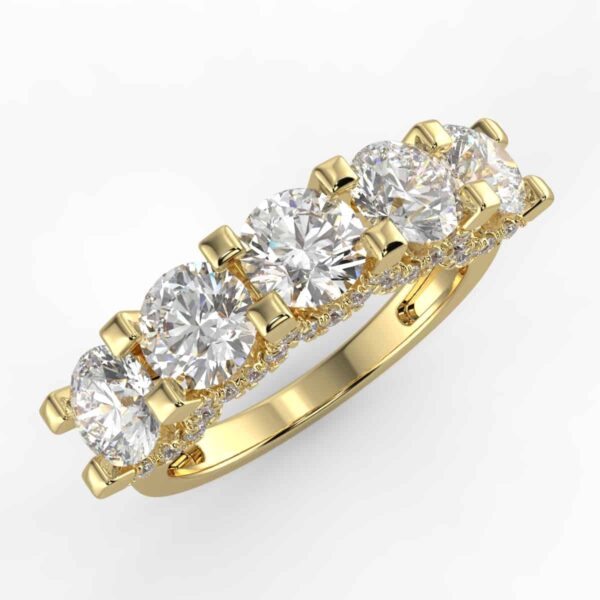 2 4/5ct diamond anniversary ring