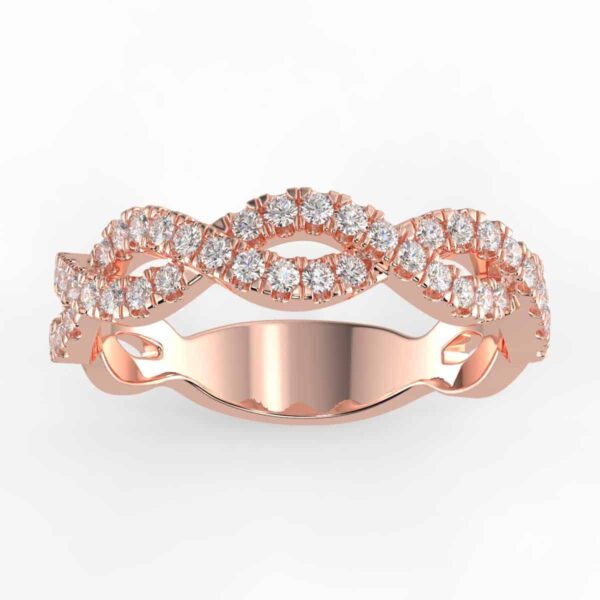 1/3ct diamond twist anniversary band