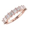 1/2ct 9 stone princess diamond anniversary band