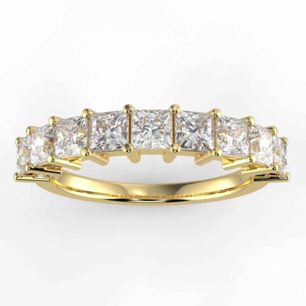 1/2ct 9 stone princess diamond anniversary band