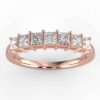 1/2ct 7 stone princess diamond anniversary band