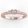 1/2 ct 3 stone diamond ring