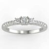 1/2 ct 3 stone diamond ring
