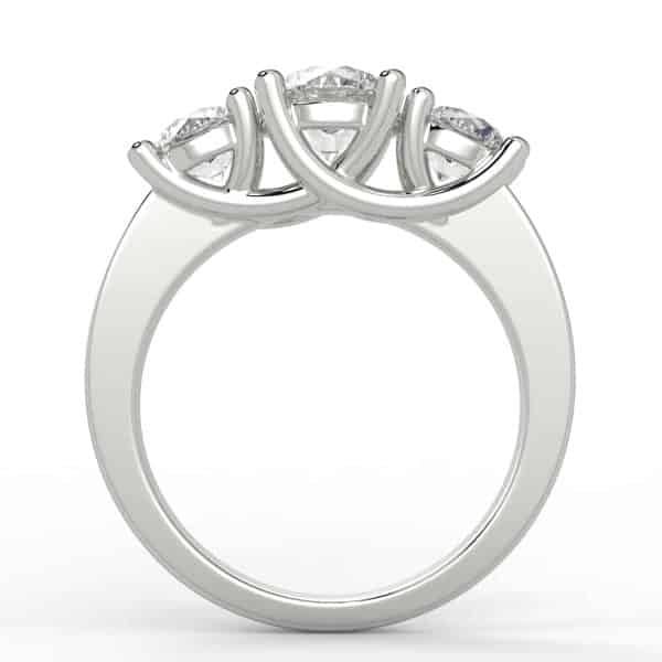 2ct 3 stone diamond ring