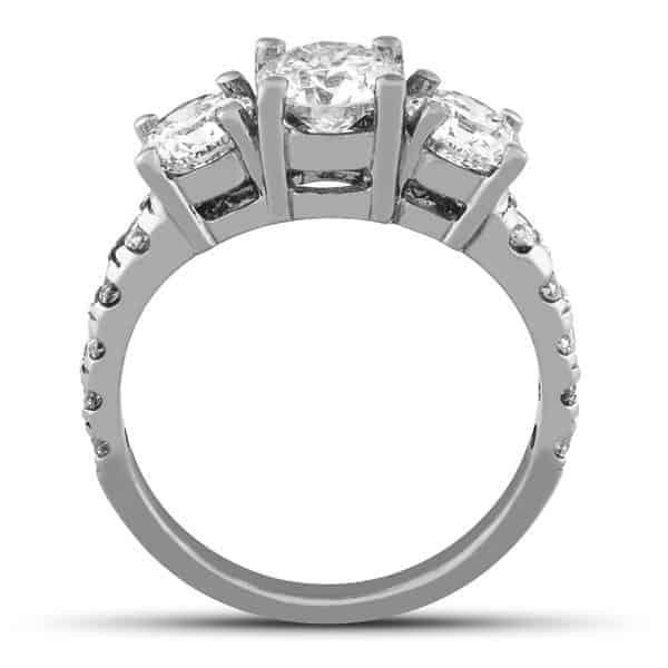 3 stone diamond ring
