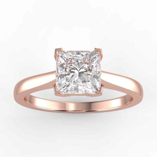 solitaire mount in 14k gold