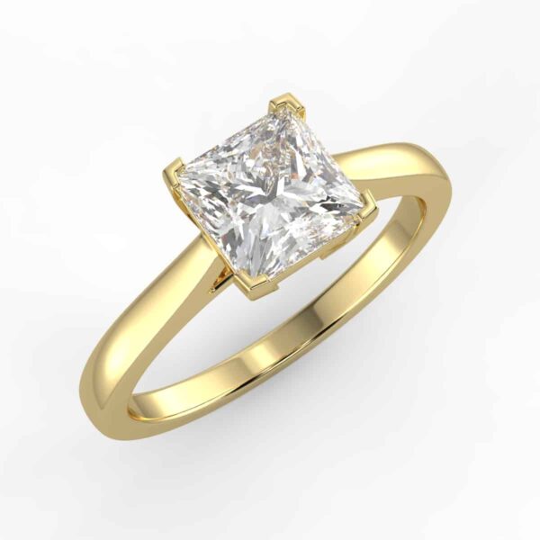 solitaire mount in 14k gold