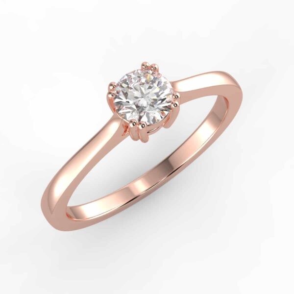 solitaire mount in 14k gold