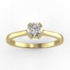 solitaire mount in 14k gold