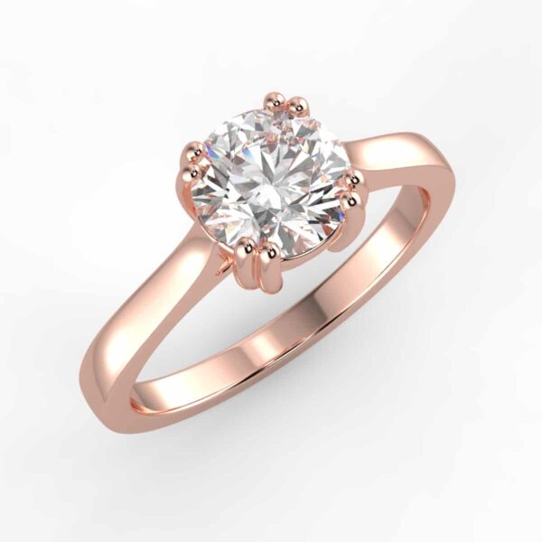 solitaire mount in 14k gold