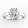 solitaire mount in 14k gold
