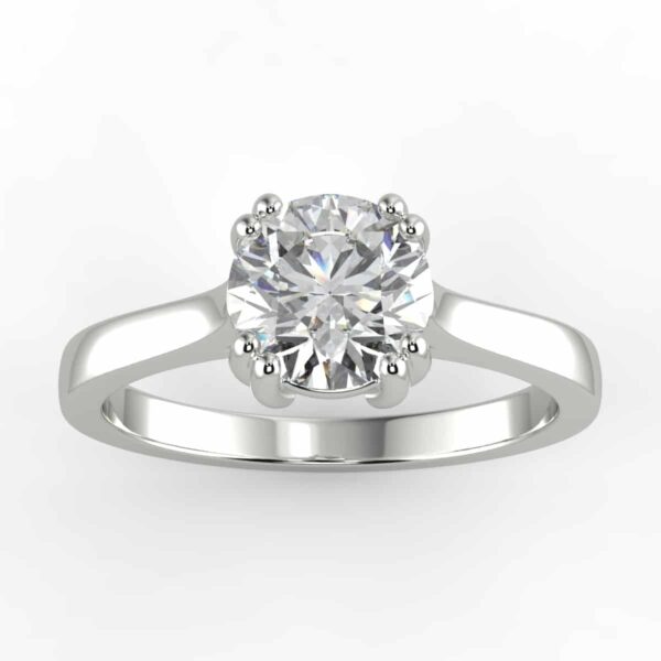 solitaire mount in 14k gold