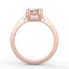 solitaire mount in 14k gold