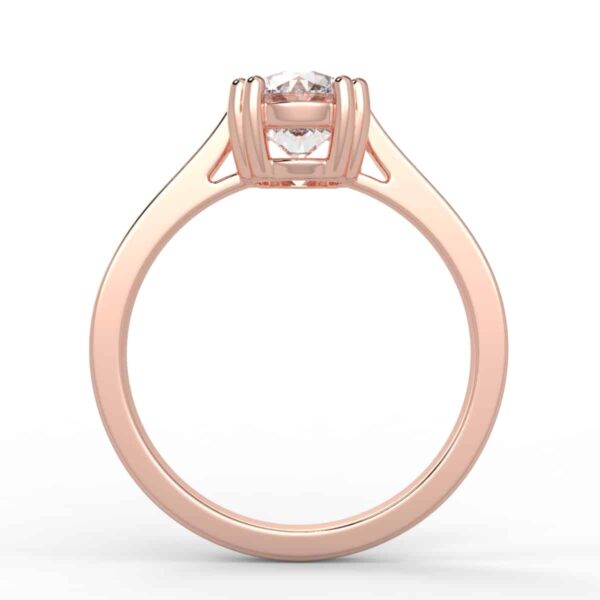 solitaire mount in 14k gold
