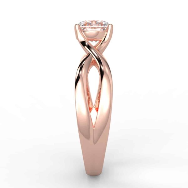 solitaire mount in 14k gold