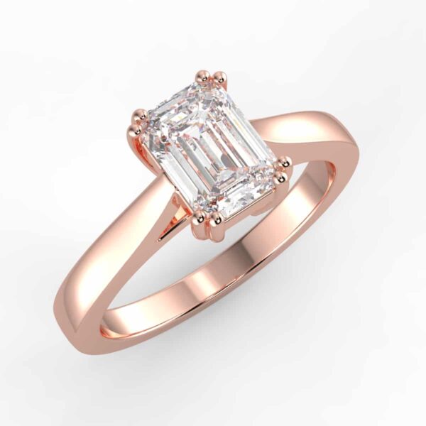 solitaire mount in 14k gold
