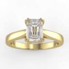 solitaire mount in 14k gold
