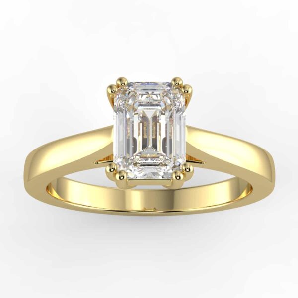 solitaire mount in 14k gold