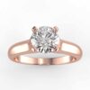 solitaire mount in 14k gold