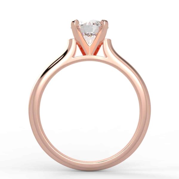 solitaire mount in 14k gold