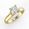 solitaire mount in 14k gold