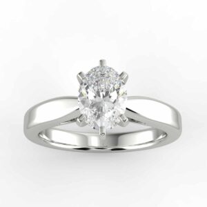 solitaire mount in 14k gold
