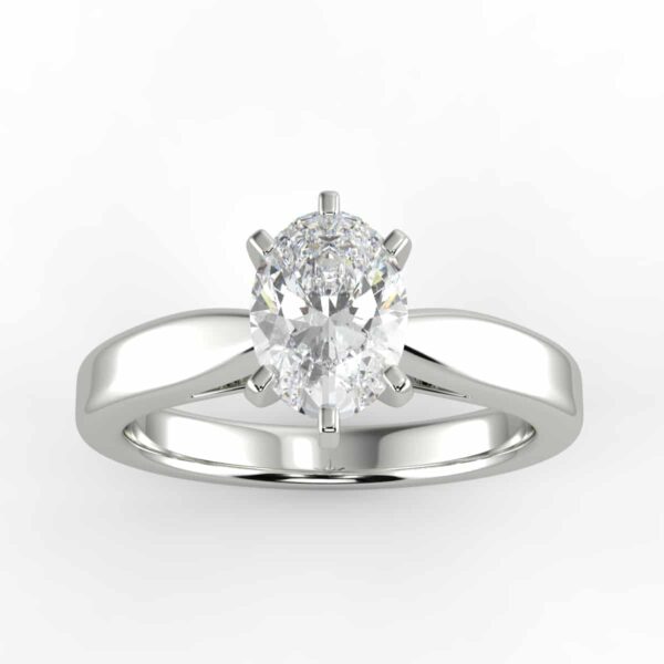 solitaire mount in 14k gold