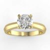 solitaire mount in 14k gold