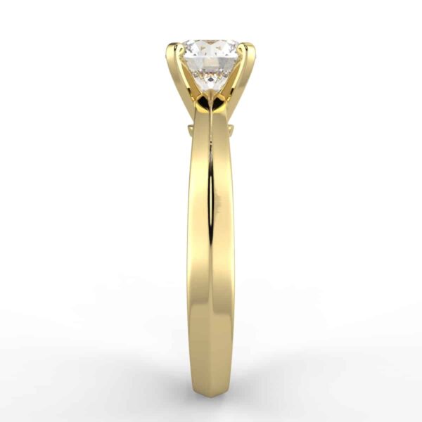solitaire mount in 14k gold
