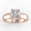 solitaire mount in 14k gold