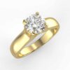 solitaire mount in 14k gold