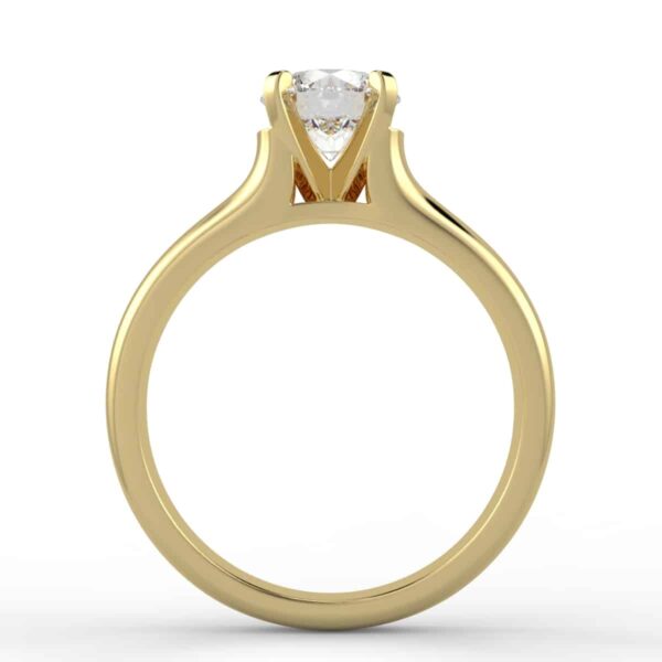 solitaire mount in 14k gold