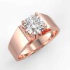solitaire mount in 14k gold