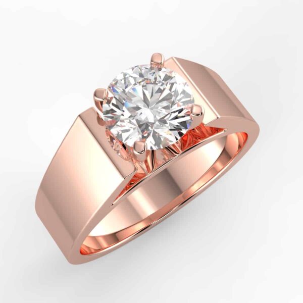solitaire mount in 14k gold