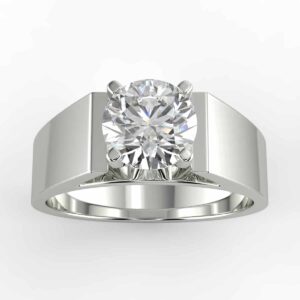 solitaire mount in 14k gold